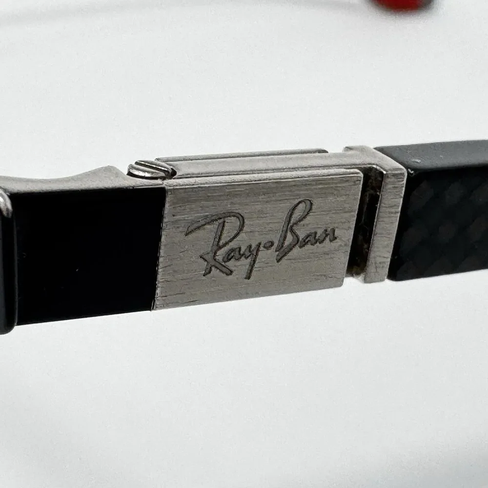 Ray-Ban RB8421 2861 Black Silver Carbon Fiber Eyeglass Frames 54-19-145